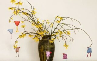 Eine schöne Osterzeit wünschen Euch Ines und René 4 Osterstrauch mit Küken