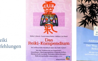 Unsere Reiki-Bücherempfehlungen:; Das reiki-Kompendium & Der Weg zum wahren Reikimeister